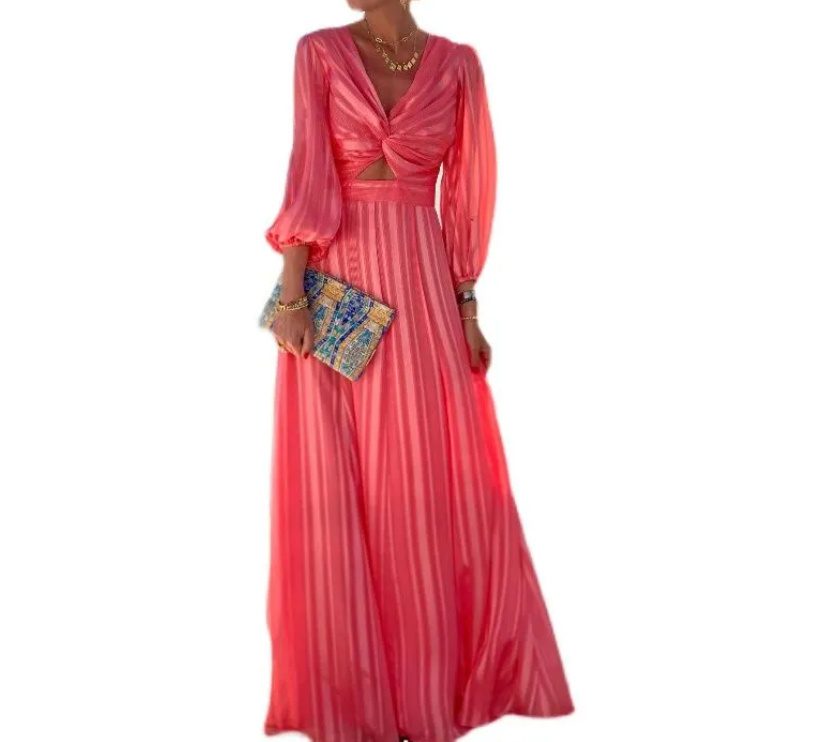 Ladies' Fashionable Loose Puffed-sleeve Dress