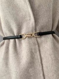 Punch-free Matte Buckle Adjustment Belt Women