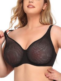 Women's Sexy Ultra-thin See-through Plus Size Underwear Bra
