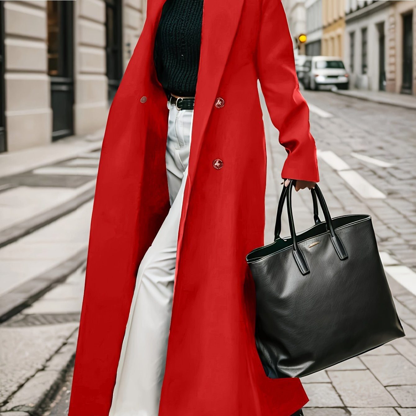 Women's Double-Breasted Trench Coat