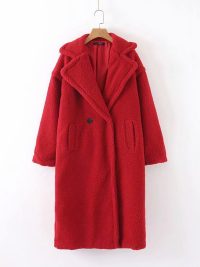 Sheep shearling loose coat