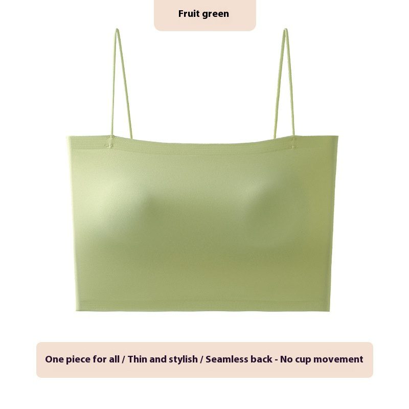 Women's Solid Color Chest Cushion Beautiful Back And Strapless