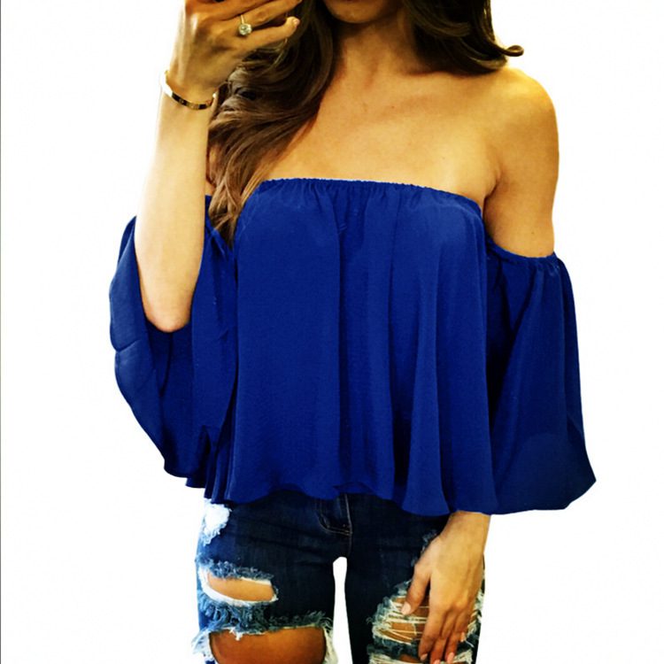 Sexy Top Off-The-Shoulder Loose T-shirt