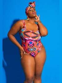 Ladies One-piece Swimsuit Graffiti Printed AliExpress Bikini Plus Size Bikini