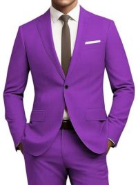 Men's Suit Slim Fit 2-piece Set Casual Business Set