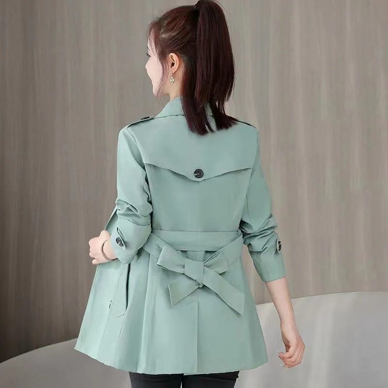 Women's Slim British Style Double-Breasted Coat