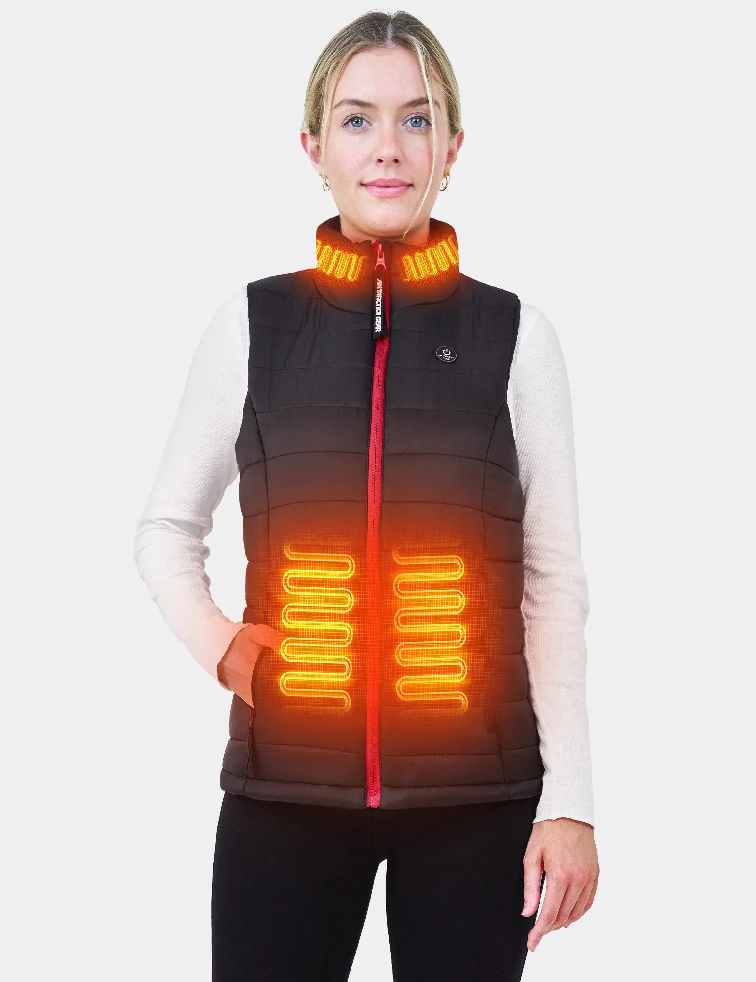 ANTARCTICA GEAR Women's Heated Vest With 16000mAh Battery Pack