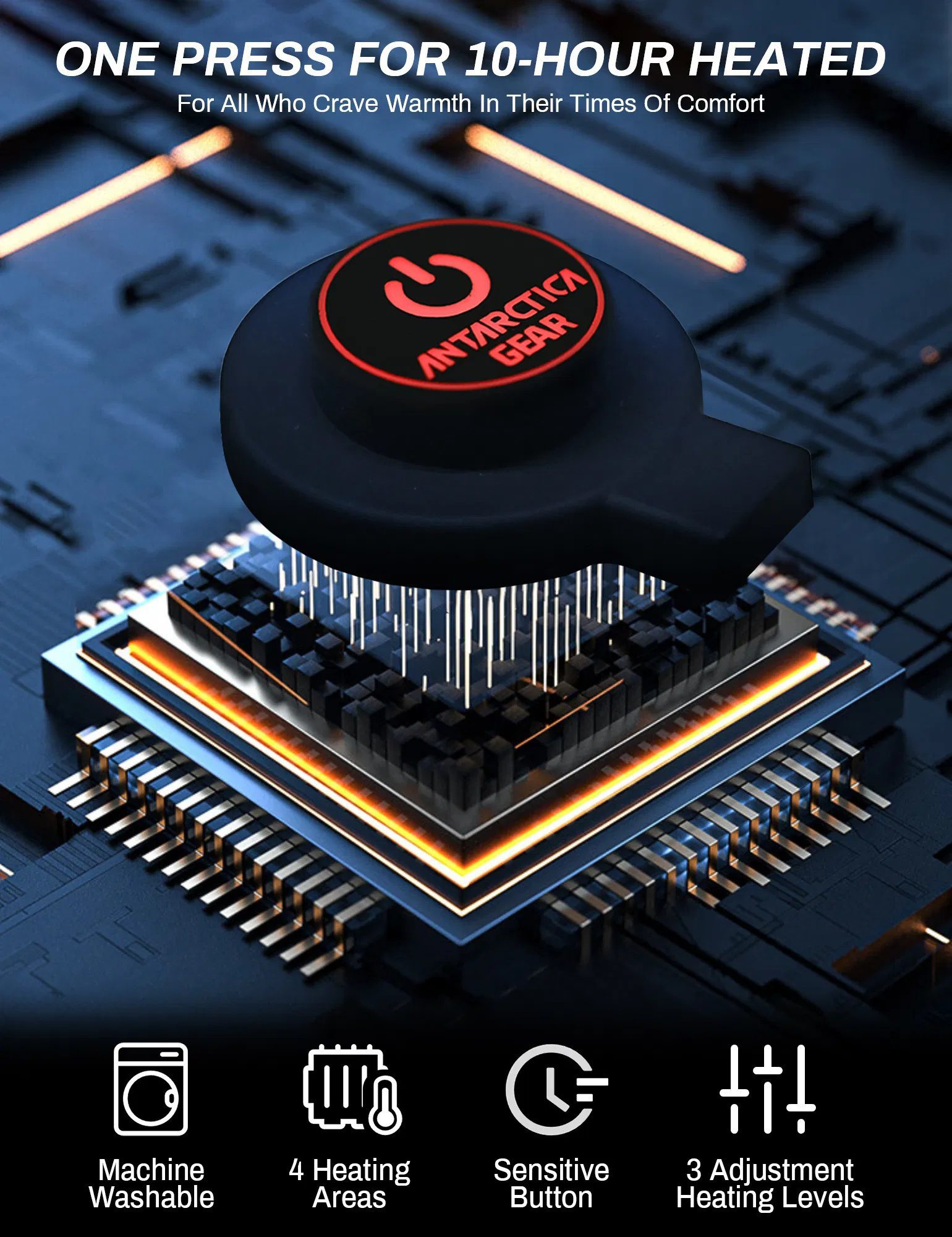 ANTARCTICA GEAR Women's Heated Vest With 16000mAh Battery Pack