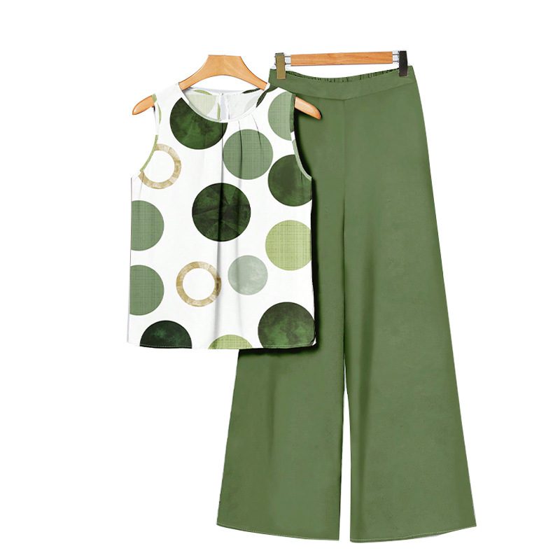 Women's Vest Straight Casual Trousers Suit