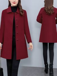 Autumn And Winter Woolen Coat Women