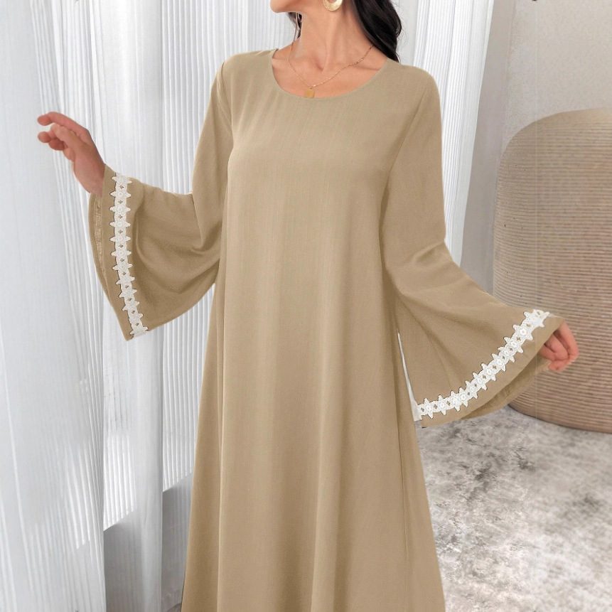 Women's Solid Color Chiffon Beach Cover-up Dress