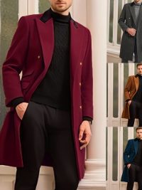 Men's Fat And Strong Woolen Casual Jacket