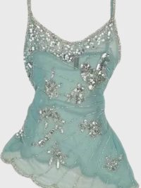 Irregular Sequin Gauze Camisole Slim Fit Versatile Top