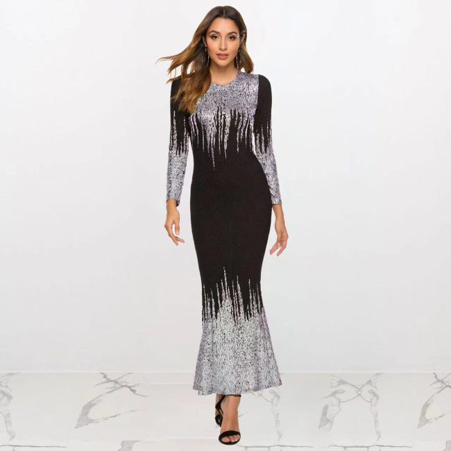 Autumn And Winter Fishtail Dress For Women