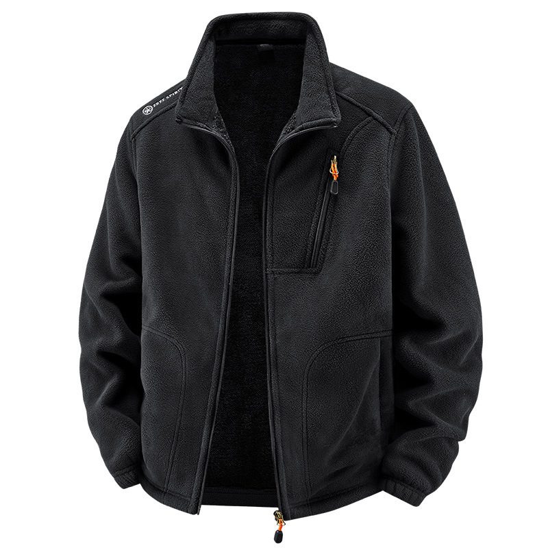 Men's Warm With Velvet Padded Jacket Loose Casual Jacket