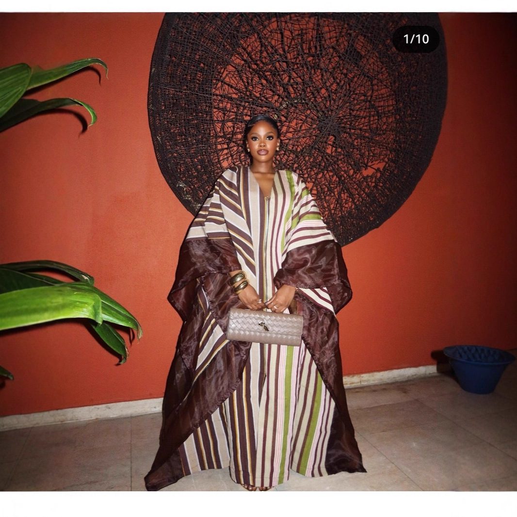 Large Size Loose Dress Pattern Printing