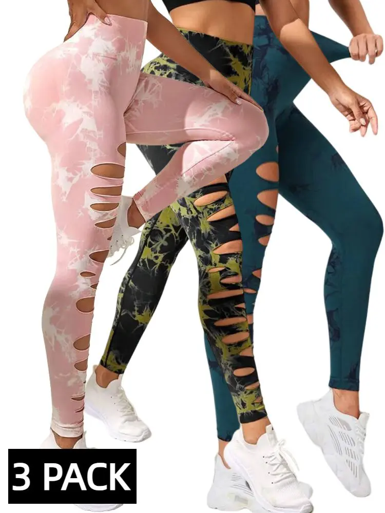 3 PACK Butt Lifting Yoga Gym Athletic Pants