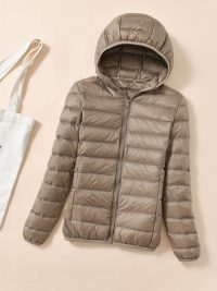 New Large Size Hooded Cotton Jacket Women