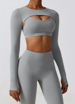 Nude Feel Quick-drying Sports Thin Fitness Clothes Three-piece Suit