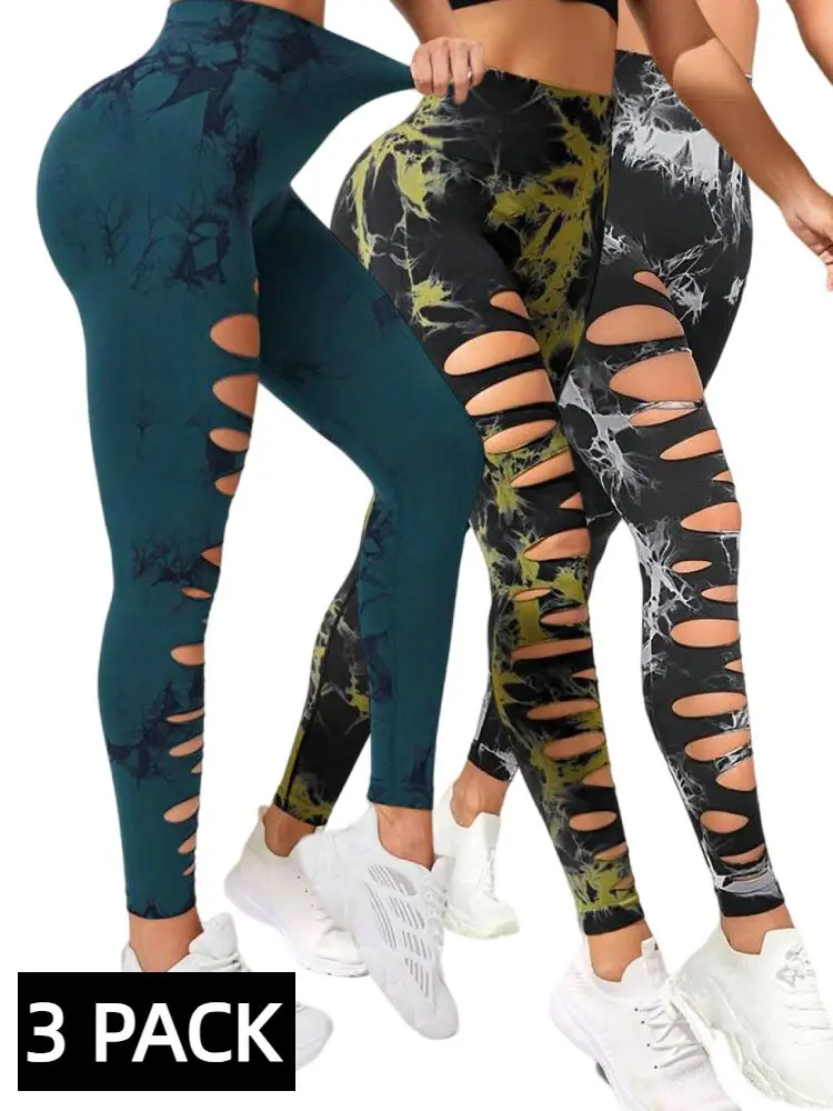 3 PACK Butt Lifting Yoga Gym Athletic Pants