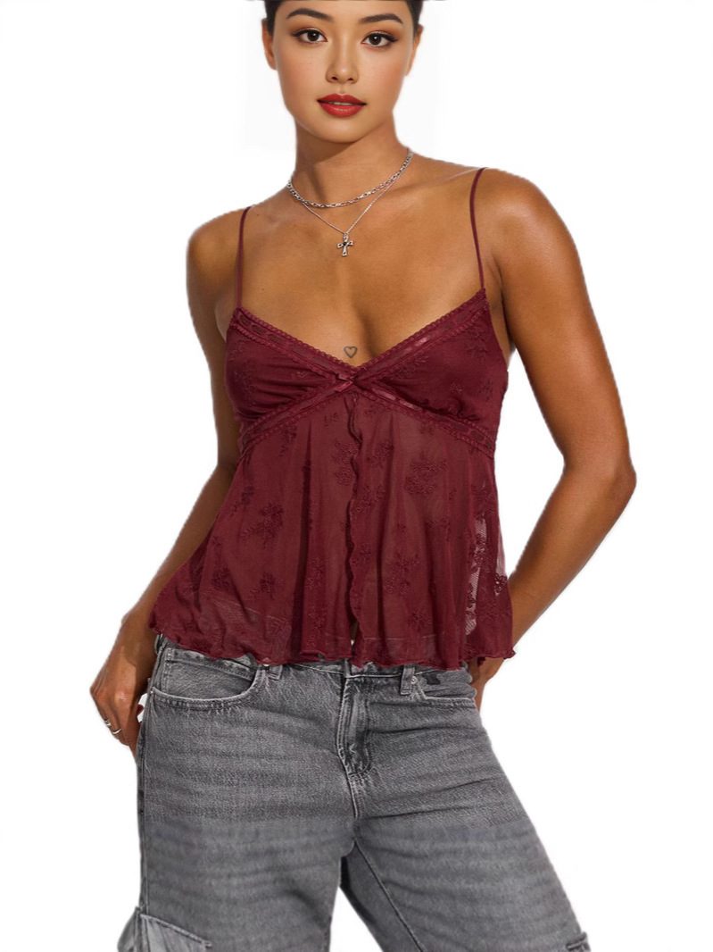 New Sexy Women's Mesh Hollow Split Sling