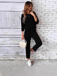 New Fashion Casual Loose Sweater Trousers Two-piece Set