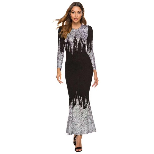 Autumn And Winter Fishtail Dress For Women