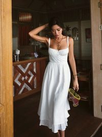 French Retro Dress Women's Sling Design