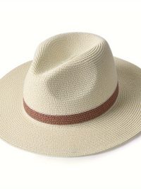 Hot Selling Panama Hat Summer Men's And Women's Vacation Beach Straw Hat