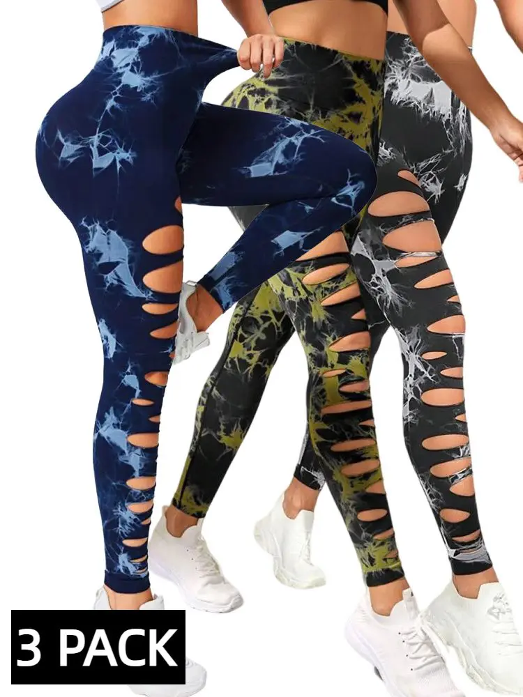 3 PACK Butt Lifting Yoga Gym Athletic Pants