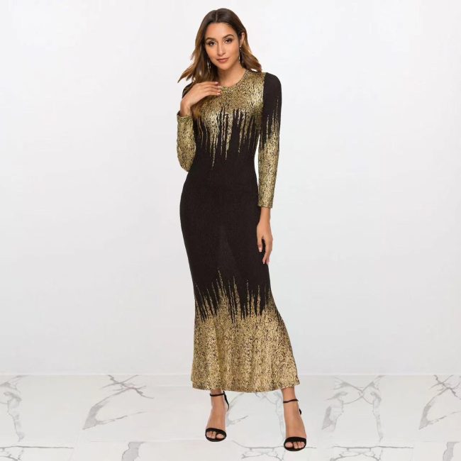 Autumn And Winter Fishtail Dress For Women
