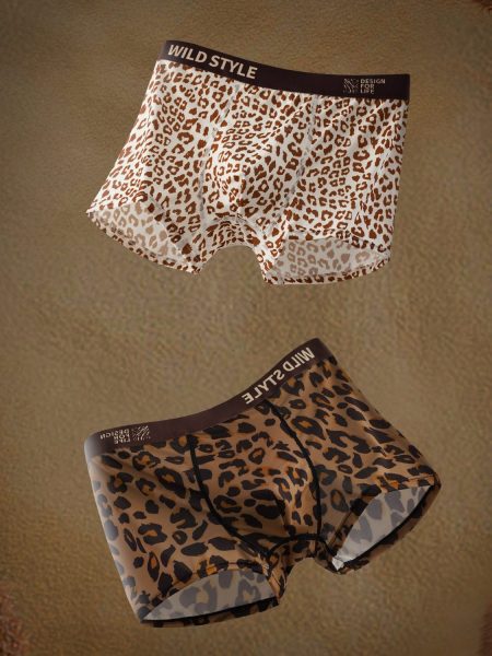 Ice Silk Underwear Leopard Print