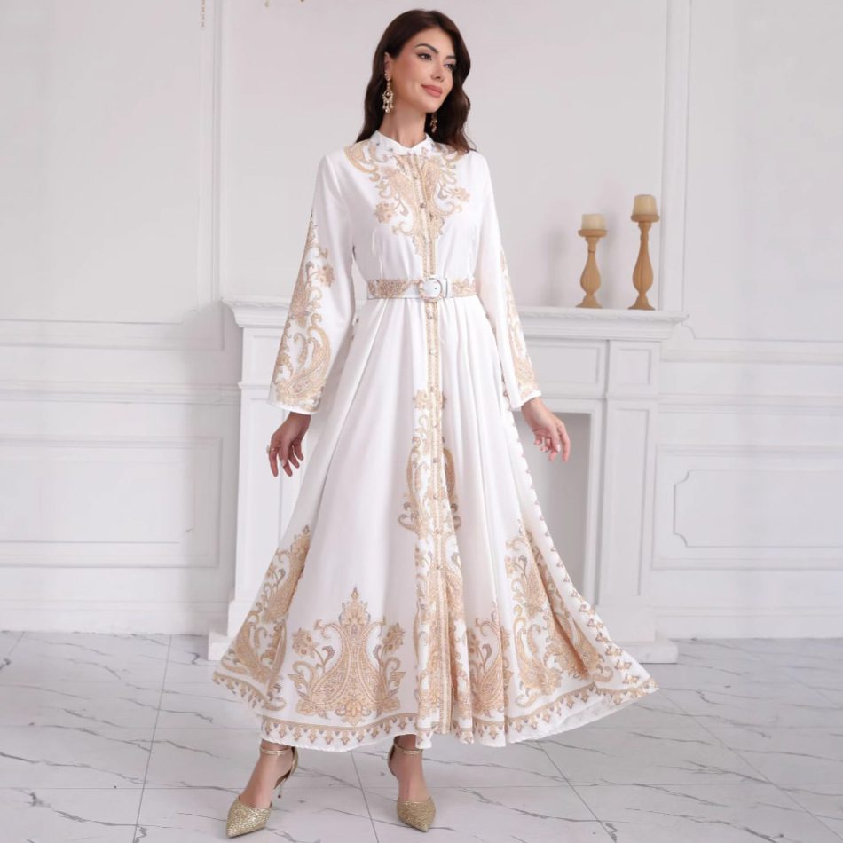 Buy Women's Clothing Online | Buy Trending Dresses for Women Fashion Elegant Women's Bronzing Dress Slim Fit