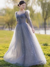 Fashion Blue Starry Night Dress