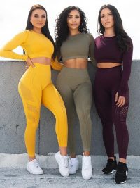 Seamless yoga gym suit