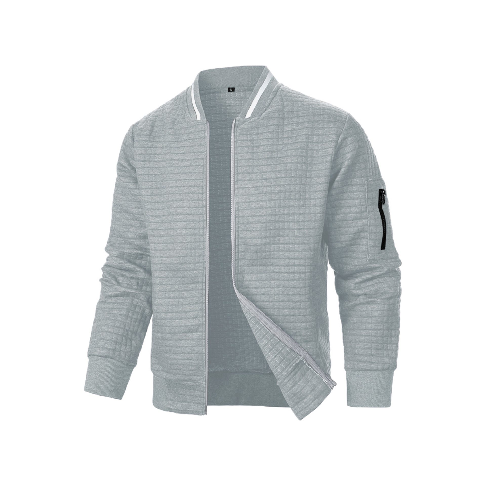 Men's Zip-up Stand Collar Sweatshirt Jacket