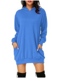 Ladies Gradient Digital Print Hooded Sweatshirt