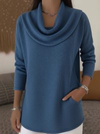 Women's Comfort And Casual Pocket Pullover