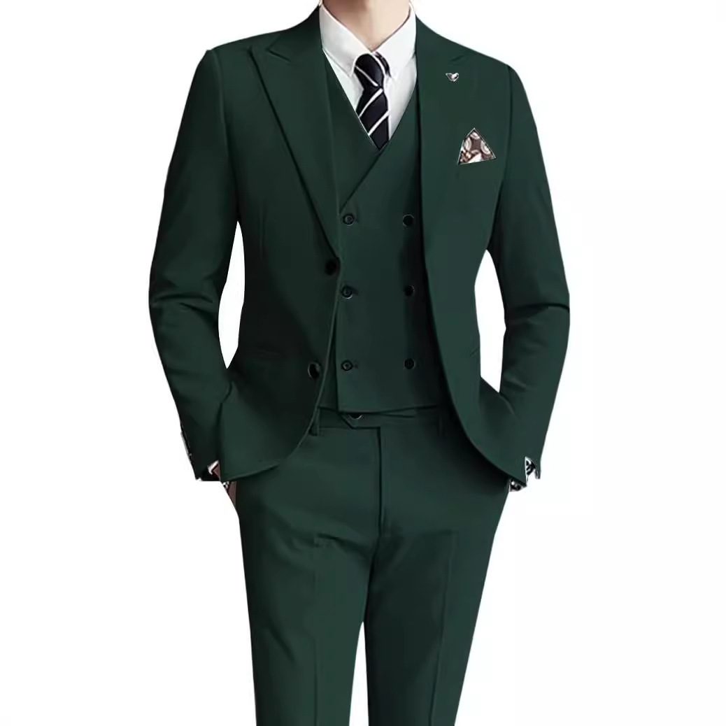 Men's Suit Set Three-Piece Suit Formal Wear