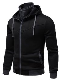 Men’s Sports Color-Block Hooded Jacket