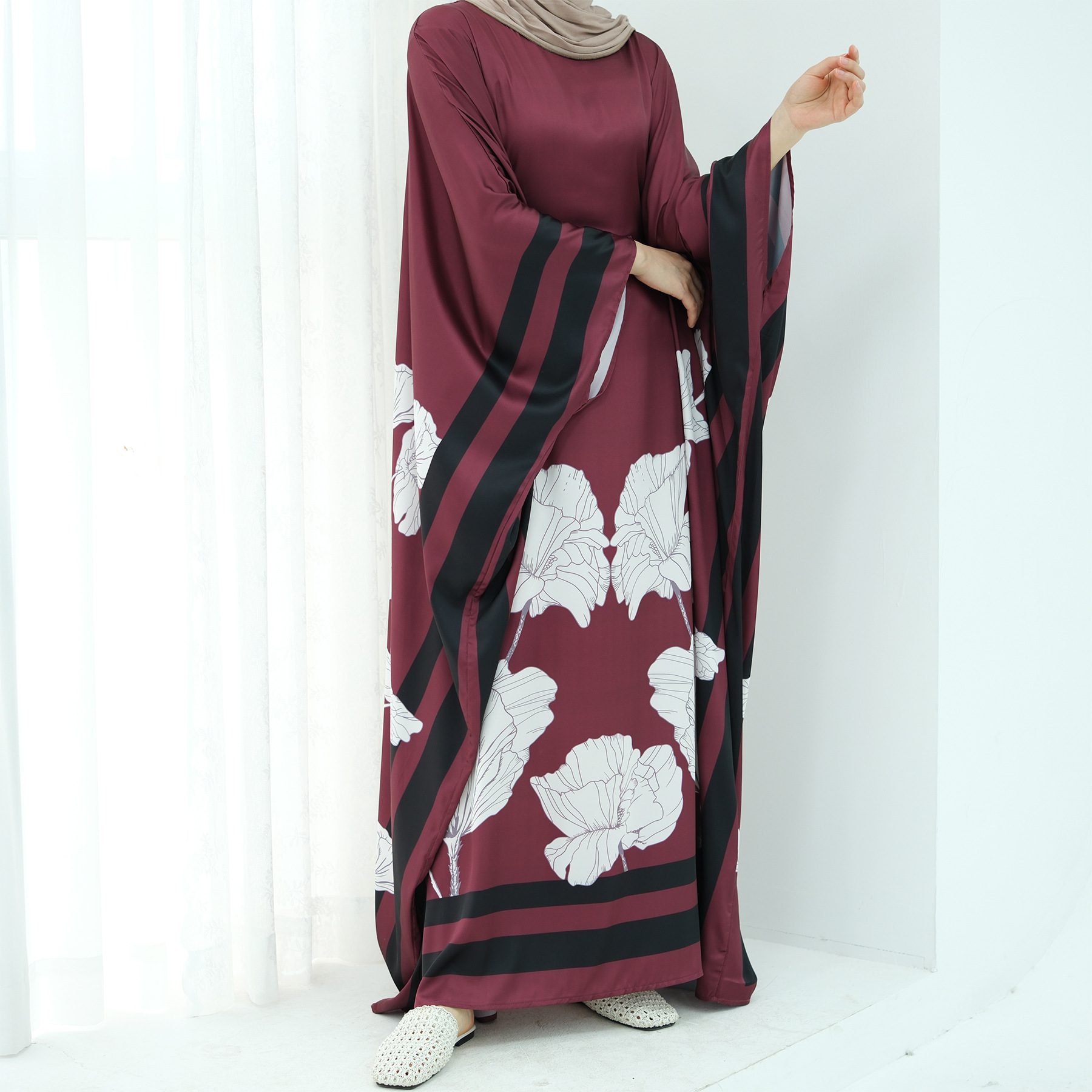 Middle East Muslim Loose Satin Butterfly Belt