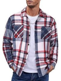 Plaid Casual Long Sleeve Jacket Versatile Shirt