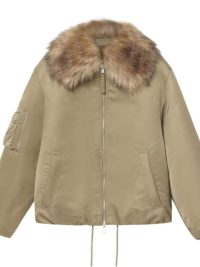 Women's Simple Detachable Fur Collar Cotton Coat