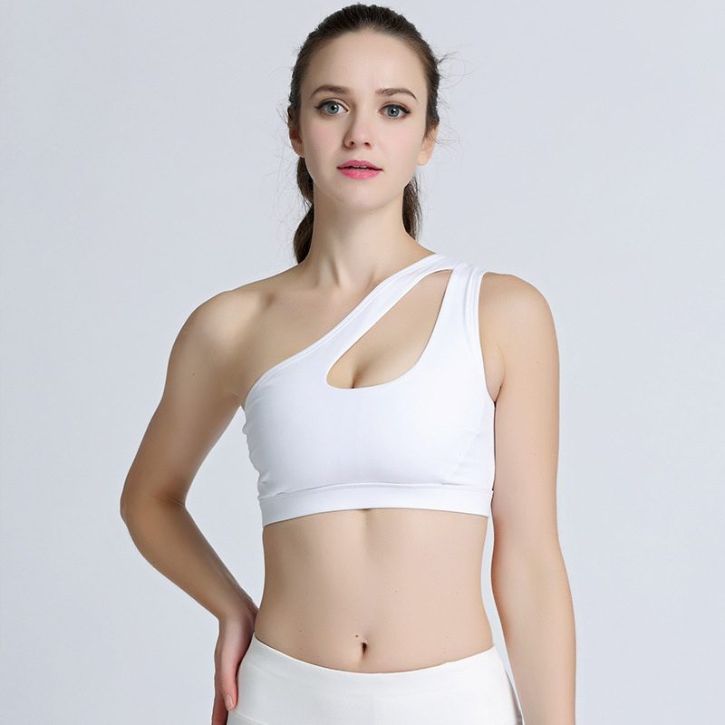 Sports Bra Anti-Shock High-Intensity Single Shoulder Yoga Fitness Vest