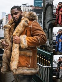 Western style faux fur coats