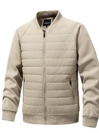 Baseball Collar Cotton-Padded Jacket
