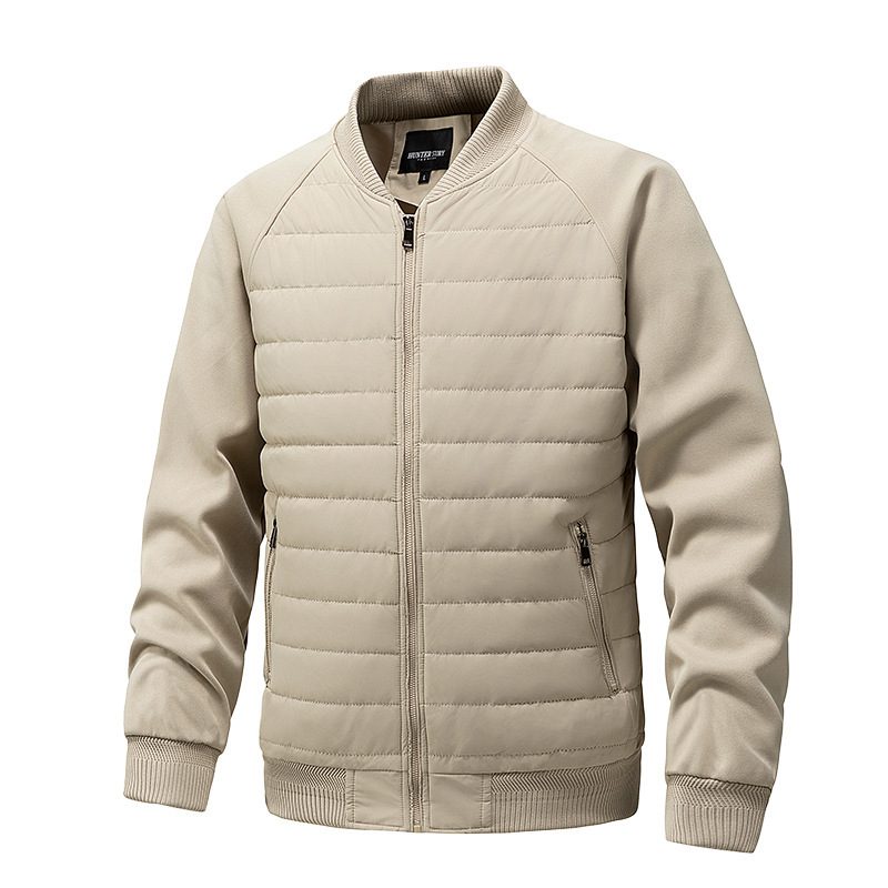 Baseball Collar Cotton-Padded Jacket