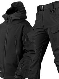 Outdoor Shark Skin Thermal Suit Special Forces Camouflage Brushed Thickened Jacket