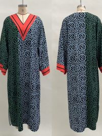 Women's Digital Print Color Block Dress