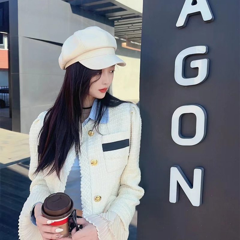 All-match Face Slimming Beret Octagonal